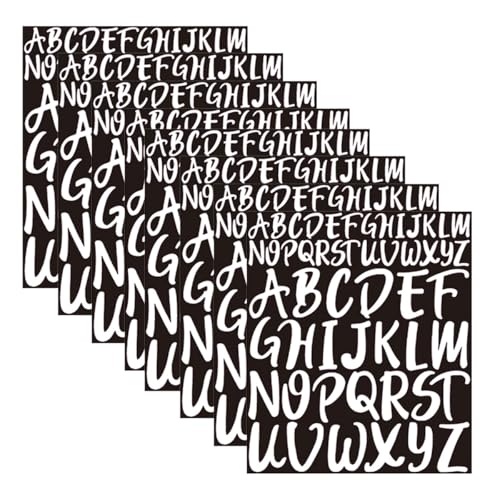 Visxcnu 8 Stück Großbuchstaben Aufkleber, 2,5cm 5cm Buchstaben Aufkleber, Selbstklebende Buchstaben-Sticks für Briefkasten Fenster und Auto Basteln im Freien Schilder Poster Visxcnu 8 Stück Großbuchstaben Aufkleber, 2,5cm 5cm Buchstaben Aufkleber, Selbstklebende Buchstaben-Sticks für Briefkasten Fenster und Auto Basteln im Freien Schilder Poster von Visxcnu
