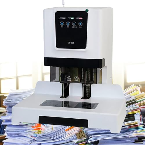 VitalisWorks Coilstanz- und Bindemaschine, Bill Voucher Bindemaschine, elektrische Bindemaschine automatische Heißklebstanzmaschine 50 mm Dicke, 15 Sekunden schnelle Bindung von VitalisWorks