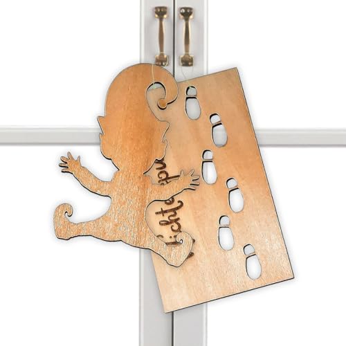 Gnome Vorlage für Fußabdrücke – Urlaubs-Handwerksvorlage für die Weihnachtskonfiguration | Wiederverwendbare Holzabdruck-Schablone für DIY-Bodenfensterkunst, bietet von Vitsrisea