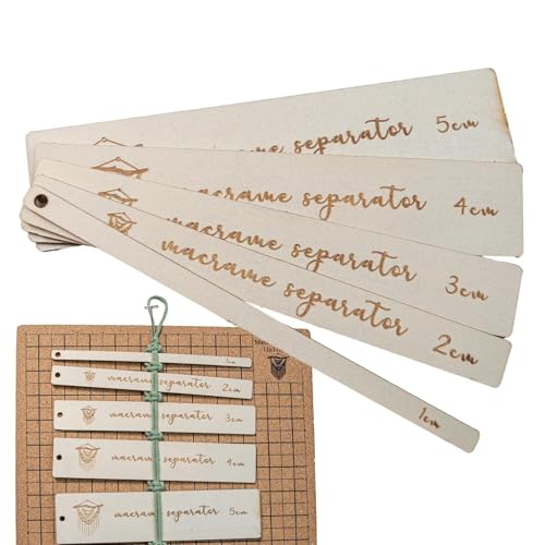 Makramee-Abstandshalter-Anleitung – Holzlineal-Vorlagen-Organizer, 5-teiliges Makramee-Werkzeugset | Bastel-Abstandshalter-Teiler, Makramee-Trennmuster-Werkzeug, Quilt-Lineal Zum Messen Und Organisier Makramee-Abstandshalter-Anleitung – Holzlineal-Vorlagen-Organizer, 5-teiliges Makramee-Werkzeugset | Bastel-Abstandshalter-Teiler, Makramee-Trennmuster-Werkzeug, Quilt-Lineal Zum Messen Und Organisier von Vitsrisea