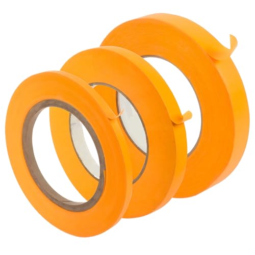 Malerband - 3 Packnadelstreifenmaskierungsbrötchen, Sauberes Kantenband | Hochgenauigkeit Automobilziele, Multi -Oberflächen -Klebeband Für Gitarrendesign, Wandfarbeprojekte, Kunsthandwerk Und Zeichnu von Vitsrisea