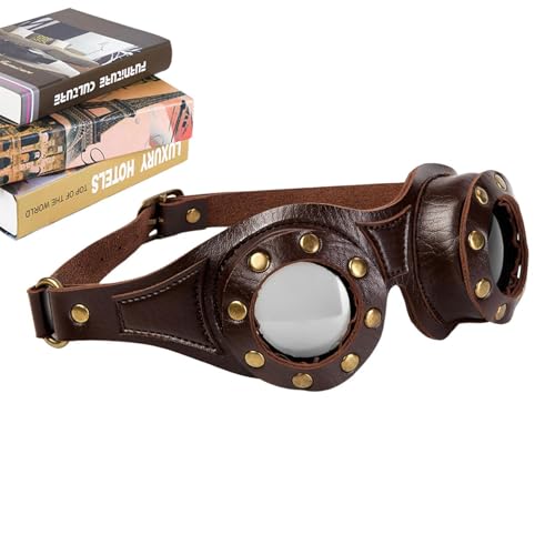Vitsrisea -Brille,Steampunk Sonnenbrille Stilvoll - Verstellbare Modebrille Für Herren Damen Outdoor Cosplay Veranstaltungen von Vitsrisea