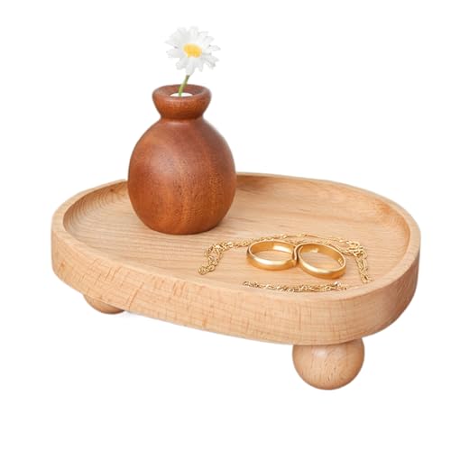 Vitsrisea Schmuckschale - Holz Schmuckablage für Schmuck - Aufbewahrung Organizer Deko Für Ring Ohrring Kette Make-up Schminktisch Kommode Nachttisch Vitsrisea Schmuckschale - Holz Schmuckablage für Schmuck - Aufbewahrung Organizer Deko Für Ring Ohrring Kette Make-up Schminktisch Kommode Nachttisch von Vitsrisea