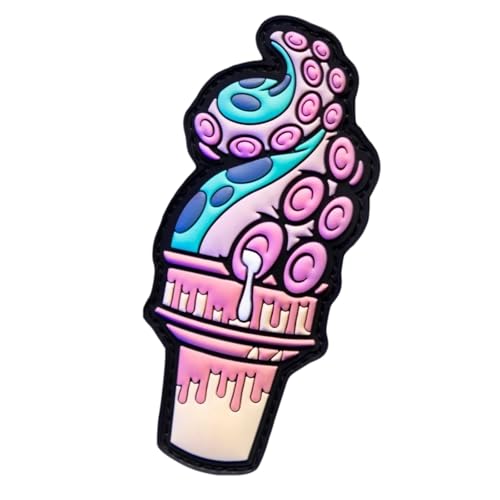 3D PVC Klett Patches Oktopus Eiscreme Lustig Patches Klett Moral Aufnäher Applikationen Für Jungen Mädchen, DIY Kleidung, Jacken, Jeans, Rucksäcke 3D PVC Klett Patches Oktopus Eiscreme Lustig Patches Klett Moral Aufnäher Applikationen Für Jungen Mädchen, DIY Kleidung, Jacken, Jeans, Rucksäcke von Viusneun