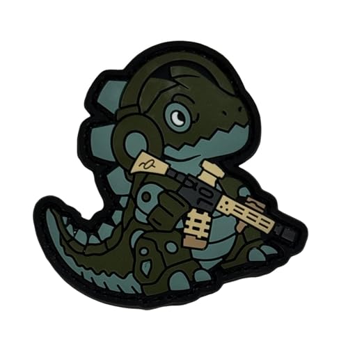 3D PVC Patches Klett, Dinosaur Gun Patch Aufnäher Militär Tactical Morale Hook Loop Patches for DIY Taktische Kleidung Rucksack Gear Hat Backpack Jackets 3D PVC Patches Klett, Dinosaur Gun Patch Aufnäher Militär Tactical Morale Hook Loop Patches for DIY Taktische Kleidung Rucksack Gear Hat Backpack Jackets von Viusneun