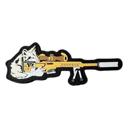 3D PVC Sniper Wolf Klett Patches, Taktische Hook Loop Patches Militär Moral Aufnäher Applikationen Für DIY Kleidung, Jacken, Jeans, Rucksäcke 3D PVC Sniper Wolf Klett Patches, Taktische Hook Loop Patches Militär Moral Aufnäher Applikationen Für DIY Kleidung, Jacken, Jeans, Rucksäcke von Viusneun