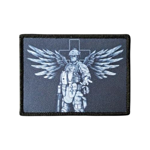 Angel Soldier Klett Patch Drucken Aufnäher Taktische MilitäR Moral Abzeichen Hook Patches Für DIY Kleidung Rucksack Baseballkappe Uniform von Viusneun