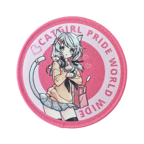 Anime Game Gril Stoffaufnäher, rosa taktische Militärmoral-Stickerei-Flicken mit Haken und Schlaufe zum Aufnähen für Kleidung, Kleid, Hut, Rucksäcke Anime Game Gril Stoffaufnäher, rosa taktische Militärmoral-Stickerei-Flicken mit Haken und Schlaufe zum Aufnähen für Kleidung, Kleid, Hut, Rucksäcke von Viusneun