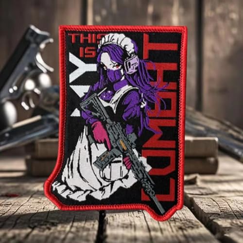 Anime Girl Patch, lustiger Meme-Aufnäher, taktischer Militäraufnäher mit Hakenverschluss, niedliche Applikation, Zubehör für Rucksäcke, Westen, Jacken, Jeans, Hüte Anime Girl Patch, lustiger Meme-Aufnäher, taktischer Militäraufnäher mit Hakenverschluss, niedliche Applikation, Zubehör für Rucksäcke, Westen, Jacken, Jeans, Hüte von Viusneun