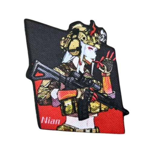 Anime Girl Print Patches, Beauty with Gun Patch Military Tactical Moral Badge Hook and Loop Sew On for Clothing, Dress, Hat, Backbags Anime Girl Print Patches, Beauty with Gun Patch Military Tactical Moral Badge Hook and Loop Sew On for Clothing, Dress, Hat, Backbags von Viusneun