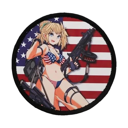 Anime Girl Print Patches, Game Kana Patch Military Tactical Moral Badge Hook and Loop Sew On for Clothing, Dress, Hat, Backbags Anime Girl Print Patches, Game Kana Patch Military Tactical Moral Badge Hook and Loop Sew On for Clothing, Dress, Hat, Backbags von Viusneun