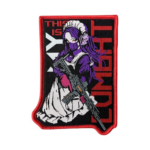 Anime-Girl-Stickerei-Aufnäher, taktischer Militär-Moral-Aufnäher, Klettverschluss, dekorative Flicken zum Aufnähen für Kleidung, Kleid, Hut, Rucksäcke Anime-Girl-Stickerei-Aufnäher, taktischer Militär-Moral-Aufnäher, Klettverschluss, dekorative Flicken zum Aufnähen für Kleidung, Kleid, Hut, Rucksäcke von Viusneun