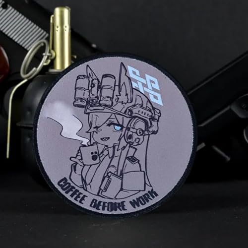 Anime Girls Patch, Kanna Patches, Tactical Military Moral Patch with Hook Fastener Backing, Cute Applique Accessories for Backpacks, Vests, Jackets, Jeans, Hats Anime Girls Patch, Kanna Patches, Tactical Military Moral Patch with Hook Fastener Backing, Cute Applique Accessories for Backpacks, Vests, Jackets, Jeans, Hats von Viusneun