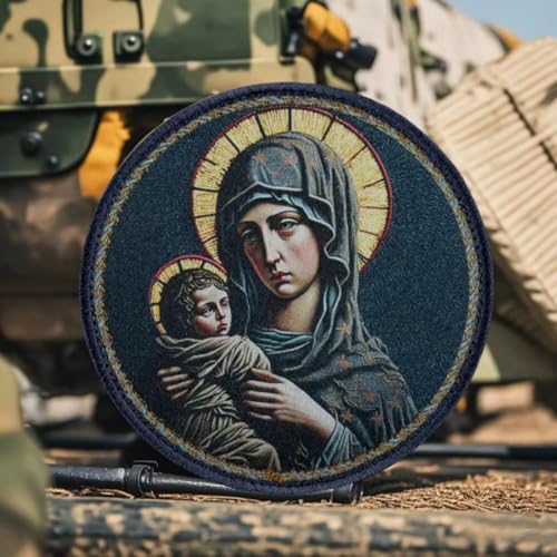 Aufnäher mit Aufschrift "Mother of God", taktischer Militäraufnäher mit Hakenverschluss, Armband-Applikation, Zubehör für Rucksäcke, Westen, Jacken, Jeans, Hüte, Moral-Patches von Viusneun