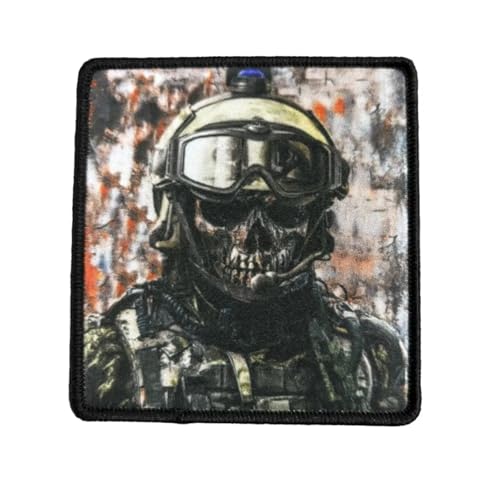 Black Walker Skelett Krieger Morale Patch - Taktischer bestickter Aufnäher für Militärausrüstung, Rucksäcke, Operator Baseballkappen, Plattenträger & Westen - Morale Patch Black Walker Skelett Krieger Morale Patch - Taktischer bestickter Aufnäher für Militärausrüstung, Rucksäcke, Operator Baseballkappen, Plattenträger & Westen - Morale Patch von Viusneun
