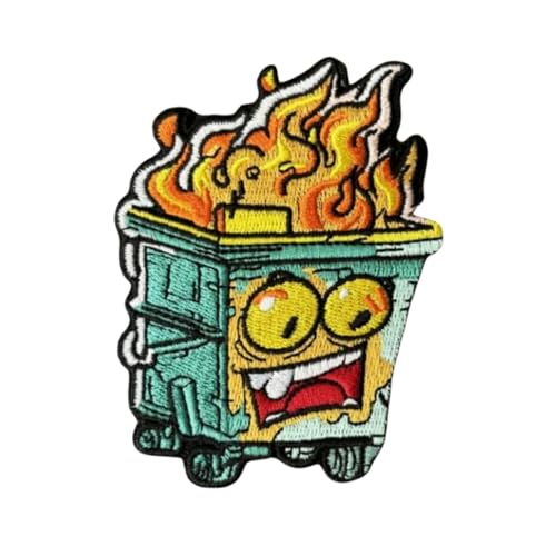 Burning Box Fire Stickerei-Aufnäher, Cartoon-Militär-Aufnäher, taktischer Moral-Aufnäher, Haken und Schlaufe, Abzeichen zum Aufnähen für Kleidung, Kleid, Hut, Rucksäcke Burning Box Fire Stickerei-Aufnäher, Cartoon-Militär-Aufnäher, taktischer Moral-Aufnäher, Haken und Schlaufe, Abzeichen zum Aufnähen für Kleidung, Kleid, Hut, Rucksäcke von Viusneun