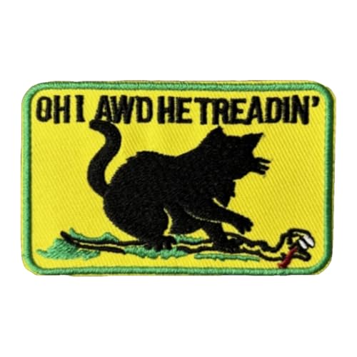 Cat and Snake Meme Embroidery Patches, Oh Lawd He Treadin' Hook and Loop Moral Tactical Badge Decorative Patches Sew On for Clothing, Dress, Hat, Backbags Cat and Snake Meme Embroidery Patches, Oh Lawd He Treadin' Hook and Loop Moral Tactical Badge Decorative Patches Sew On for Clothing, Dress, Hat, Backbags von Viusneun