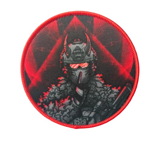 Crazy Warrior Patch Soldat Printed Hook and Loop Patches Military Appliques for Backpacks Trucker Hats Lunch Bags Vests Jackets von Viusneun