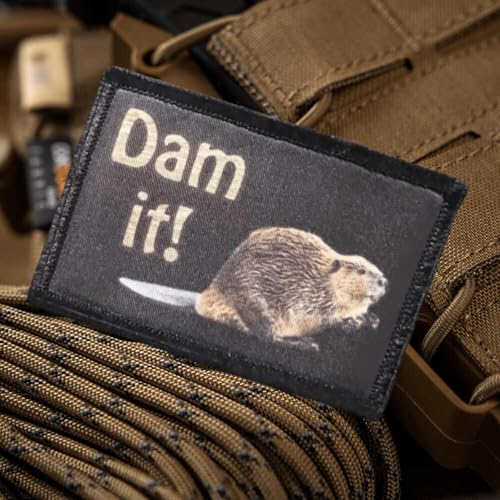 Dam It! Possum Patch - Lustige Meme Patches, Militär Taktischer Moral Patch mit Klettverschluss, Tier-Patches für Rucksäcke, Militäruniformen, Jeans, Jacken, Westen, Hüte & mehr von Viusneun