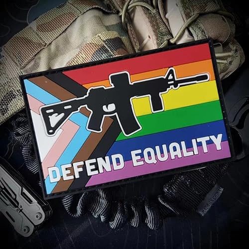 Defend Equality Progress Pride Morale Patch – Taktischer PVC-Aufnäher Chevron für Militärausrüstung, Rucksäcke, Operator-Baseballkappen, Plattenträger und Westen – Moral-Patches Defend Equality Progress Pride Morale Patch – Taktischer PVC-Aufnäher Chevron für Militärausrüstung, Rucksäcke, Operator-Baseballkappen, Plattenträger und Westen – Moral-Patches von Viusneun