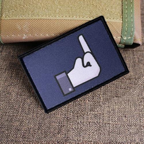Dislike Middle Finger Funny Moral Patch - Taktischer Patch für Militärausrüstung, Rucksäcke, Operator Baseball Caps, Plattenträger & Westen - Morale Patches Dislike Middle Finger Funny Moral Patch - Taktischer Patch für Militärausrüstung, Rucksäcke, Operator Baseball Caps, Plattenträger & Westen - Morale Patches von Viusneun