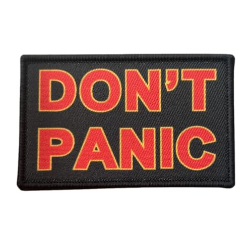 Don't Panic Patch - Funny Meme Printed Patches, Military Tactical Moral Patch with Hook and Loop Fastener, Patches for Backpacks, Military Uniforms, Jeans, Jackets, Vests, Hats & More Don't Panic Patch - Funny Meme Printed Patches, Military Tactical Moral Patch with Hook and Loop Fastener, Patches for Backpacks, Military Uniforms, Jeans, Jackets, Vests, Hats & More von Viusneun
