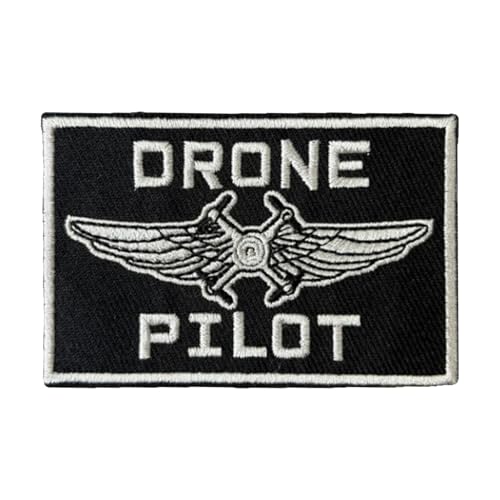 Drohnen-Piloten-Stickerei-Aufnäher, Militär-Aufnäher, taktischer Moral-Aufnäher, Klettabzeichen zum Aufnähen für Kleidung, Kleid, Hut, Rucksäcke von Viusneun