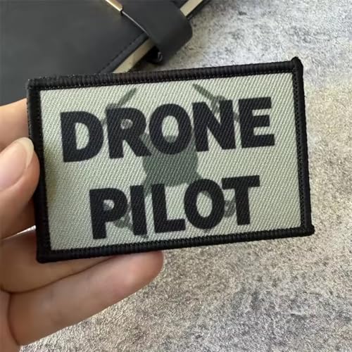 Drone Pilot MilitäR Klett Patches Drucken Aufnäher DIY Taktische Moral Aufkleber Für Rucksäcke, Jacken, Jeans, Kappen, Kleidung, Uniform von Viusneun
