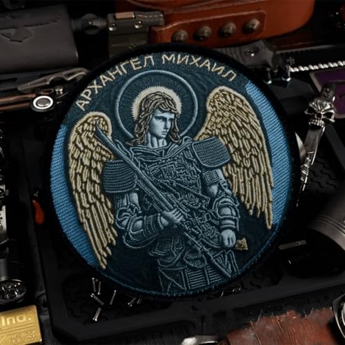 Erzengel Michael Patch: gedruckter Moral-Patch mit Klettverschluss – lustige taktische Militär-Patches, Moral-Patches für Rucksäcke, Helm und andere militärische taktische Ausrüstung von Viusneun