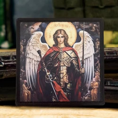 Erzengel Religion Klett Patch Taktisch Militär Patch Abzeichen Aufnäher Für DIY Kleidung Rucksack Baseballkappe Uniform von Viusneun