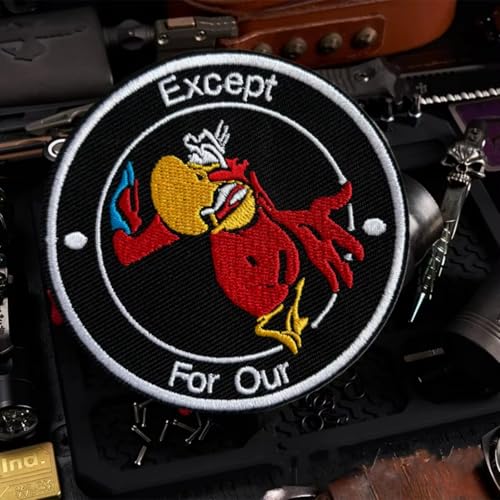 Except for Our Bird Patch: Embroidery Moral Patch with Hook and Loop - Funny Tactical Military Patches, Morale Patches for Backpacks, Helmet and Other Military Tactical Gears von Viusneun