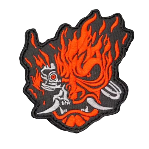 Fangs Red Devil Embroidery Patches, Japanese Mask Moral Patch Hook and Loop Decorative Badge Sew On for Clothing, Dress, Hat, Backbags Fangs Red Devil Embroidery Patches, Japanese Mask Moral Patch Hook and Loop Decorative Badge Sew On for Clothing, Dress, Hat, Backbags von Viusneun