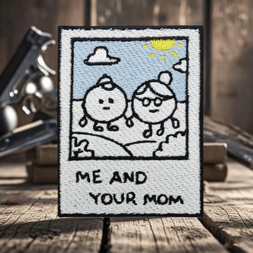 Finally Home Funny Moral Patch - Me and Your Mom Embroidery Tactical Patch for Military Gear, Backpacks, Operator Baseball Caps, Plate Carriers & Vests - Morale Patch Finally Home Funny Moral Patch - Me and Your Mom Embroidery Tactical Patch for Military Gear, Backpacks, Operator Baseball Caps, Plate Carriers & Vests - Morale Patch von Viusneun