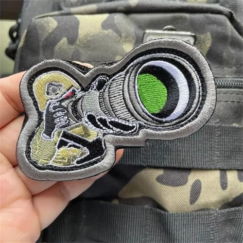 Fotografie Klett Patches Lustig Kamera Patch Klett Tactical Moral Bestickter Aufnäher Applikationen für DIY Kleidung, Rucksäcke, Jacken, Jeans Fotografie Klett Patches Lustig Kamera Patch Klett Tactical Moral Bestickter Aufnäher Applikationen für DIY Kleidung, Rucksäcke, Jacken, Jeans von Viusneun