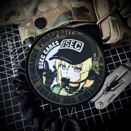 Gun Girl Patch, Anime Girl Printed Hook and Loop Patches, Funny Appliques for Backpacks, Trucker Hats, Lunch Bags, Vests, Jackets von Viusneun