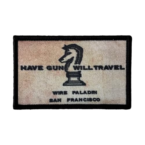 "HAVE GUN WILL TRAVEL" Patches Klett, Lustig Taktisches Aufnäher Militär Moral Klettbänder Applikation Für Kleidung Rucksack Baseballkappe Uniform "HAVE GUN WILL TRAVEL" Patches Klett, Lustig Taktisches Aufnäher Militär Moral Klettbänder Applikation Für Kleidung Rucksack Baseballkappe Uniform von Viusneun