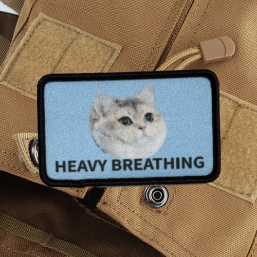 " HEAVY BREATHING" Klett Patch Lustiger Fette Katze Taktisch Patch Militär Moral Aufnäher Für Hüte, Rucksäcke, Jeans, Jacken " HEAVY BREATHING" Klett Patch Lustiger Fette Katze Taktisch Patch Militär Moral Aufnäher Für Hüte, Rucksäcke, Jeans, Jacken von Viusneun