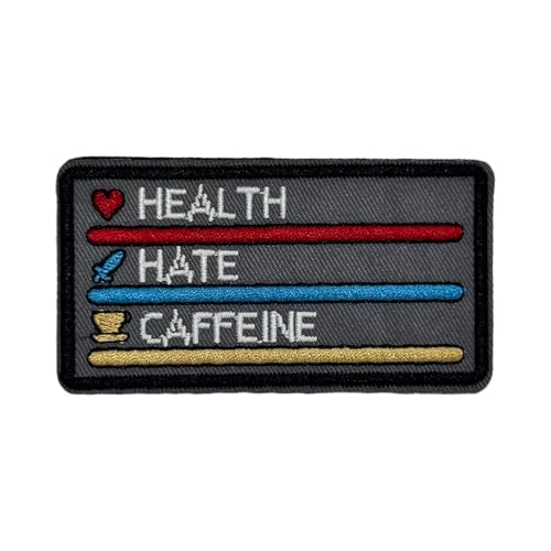 "Health, Hate, Caffeine" Patches Klett Stickerei Taktische Moral Militär Abzeichen Hook Loop Patches Für Hüte, Rucksäcke, Jeans, Jacken "Health, Hate, Caffeine" Patches Klett Stickerei Taktische Moral Militär Abzeichen Hook Loop Patches Für Hüte, Rucksäcke, Jeans, Jacken von Viusneun