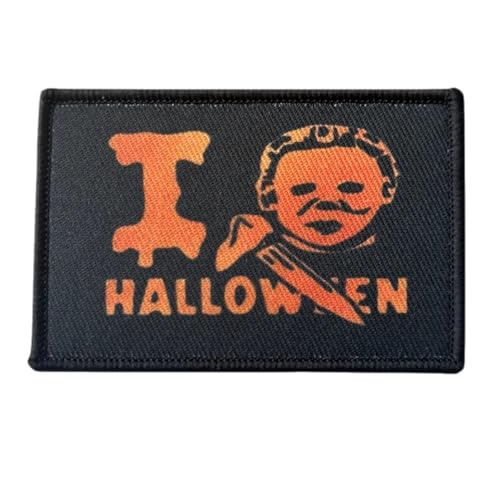 I Love Halloween Funny Morale Patch - Horrorfilm Gruseliger taktischer Patch für Militärausrüstung, Rucksäcke, Operator Baseball Caps, Plattenträger & Westen - Morale Patches I Love Halloween Funny Morale Patch - Horrorfilm Gruseliger taktischer Patch für Militärausrüstung, Rucksäcke, Operator Baseball Caps, Plattenträger & Westen - Morale Patches von Viusneun