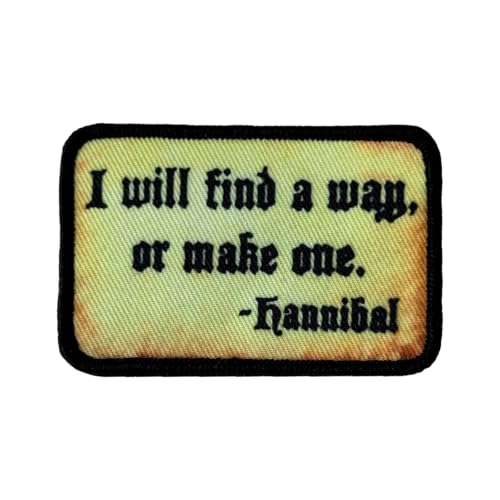 "I Will Tind A Way" Patch Abzeichen Aufnäher Mit Klett Taktisch Militär Moral Applikation Für DIY Kleidung Taschen Weste Jacke Rucksäcke Uniform von Viusneun
