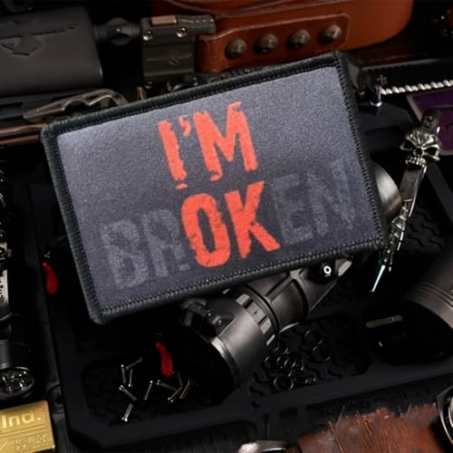 I'm Broken I'm OK Funny Morale Patch - Taktischer Patch für Militärausrüstung, Rucksäcke, Operator Baseball Caps, Plattenträger & Westen - Morale Patches I'm Broken I'm OK Funny Morale Patch - Taktischer Patch für Militärausrüstung, Rucksäcke, Operator Baseball Caps, Plattenträger & Westen - Morale Patches von Viusneun