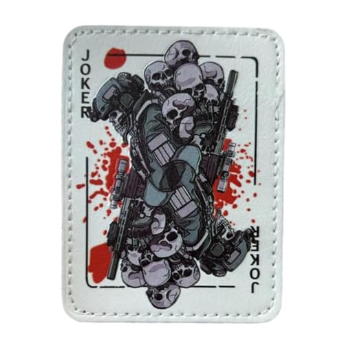Joker Skull Patch - Lustige Meme Patches, Military Tactical Moral Patch mit Klettverschluss Patches für Rucksäcke, Militäruniformen, Jeans, Jacken, Westen, Hüte & mehr Joker Skull Patch - Lustige Meme Patches, Military Tactical Moral Patch mit Klettverschluss Patches für Rucksäcke, Militäruniformen, Jeans, Jacken, Westen, Hüte & mehr von Viusneun