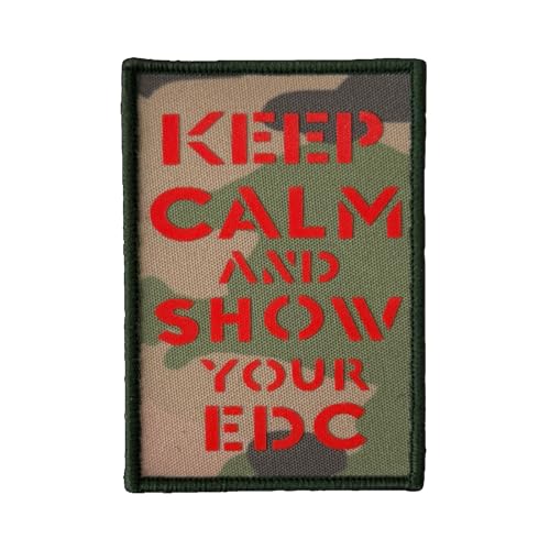 "KEEP CALM AND SHOW YOUR EDC" Klett Patch IR-Reflexion Taktische Morale Hook Loop Patches Aufnäher for DIY Kleidung Rucksack Gear Hat Backpack Jackets "KEEP CALM AND SHOW YOUR EDC" Klett Patch IR-Reflexion Taktische Morale Hook Loop Patches Aufnäher for DIY Kleidung Rucksack Gear Hat Backpack Jackets von Viusneun