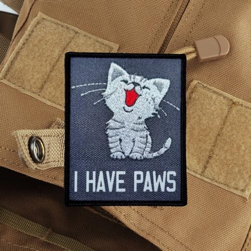 Klett Patch I HAVE PAWS Süße Katze Aufnäher MilitäR Moral Taktische Patches Für DIY Taktische Kleidung Rucksack Baseballkappe Uniform Klett Patch I HAVE PAWS Süße Katze Aufnäher MilitäR Moral Taktische Patches Für DIY Taktische Kleidung Rucksack Baseballkappe Uniform von Viusneun