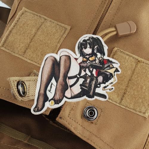 Klett Patches, Sexy Anime Mädchen Aufnäher Hook Loop Patch Taktisch Militär Moral Aufnäher Für Hüte, Rucksäcke, Jeans, Jacken Klett Patches, Sexy Anime Mädchen Aufnäher Hook Loop Patch Taktisch Militär Moral Aufnäher Für Hüte, Rucksäcke, Jeans, Jacken von Viusneun