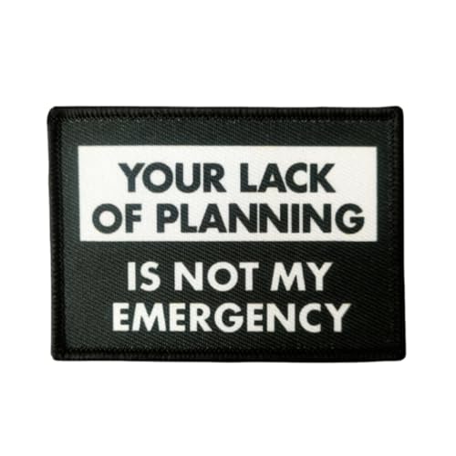 Klett Patches, 'YOU LACK OF PLANNING' Taktische Militär Abzeichen, Lustiger Stickerei Aufnäher, Moral-Patch für Taktische Kleidung Rucksack Baseballkappe Uniform von Viusneun