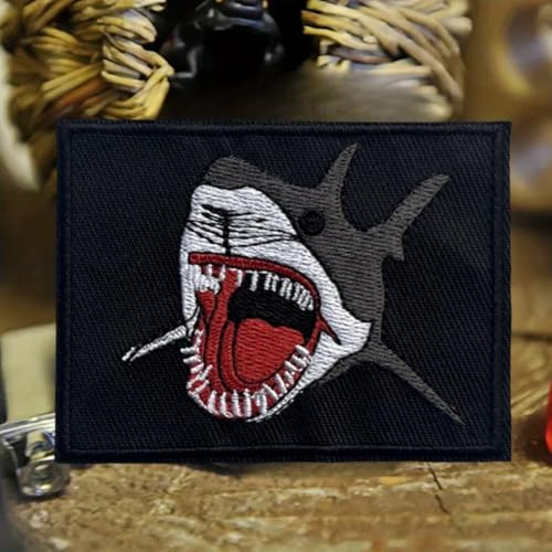 Klett Patches Hai Patch Klett MilitäR Moral Taktische Patches Embroidery Abzeichen Klettbänder Aufnäher Für Kleidung, Rucksäcke, Jacken, Jeans Klett Patches Hai Patch Klett MilitäR Moral Taktische Patches Embroidery Abzeichen Klettbänder Aufnäher Für Kleidung, Rucksäcke, Jacken, Jeans von Viusneun