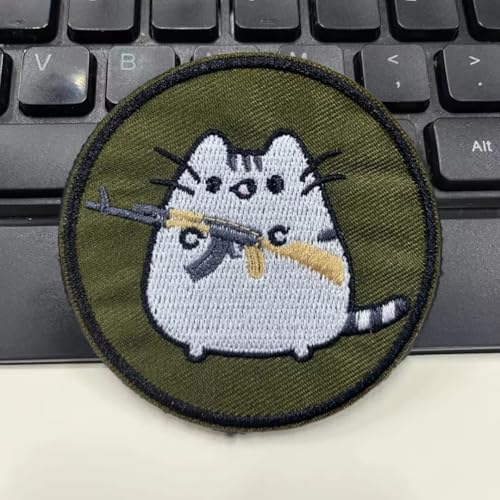 Klett Patches Katze mit Pistole Tactical Moral Aufnäher Applikationen für DIY Kleidung, Rucksäcke, Jacken, Jeans Klett Patches Katze mit Pistole Tactical Moral Aufnäher Applikationen für DIY Kleidung, Rucksäcke, Jacken, Jeans von Viusneun