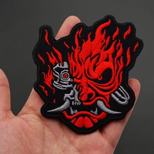 Klett Patches lustiger, Brennender Teufel Aufnäher mit Stickerei, Taktisch Militär Patch, Aufnäher für Taktische Kleidung Rucksack Baseballkappe Uniform Klett Patches lustiger, Brennender Teufel Aufnäher mit Stickerei, Taktisch Militär Patch, Aufnäher für Taktische Kleidung Rucksack Baseballkappe Uniform von Viusneun
