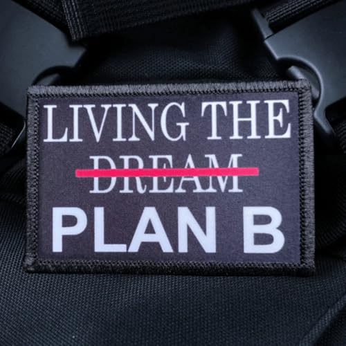 Living The Dream Funny Moral Patch - Bedruckter taktischer Patch für Militärausrüstung, Rucksäcke, Operator Baseball Caps, Plattenträger & Westen - Morale Patches von Viusneun